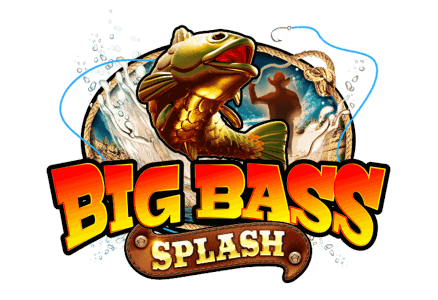 Big Bass Splash logo lettering beside the bass fish mascot